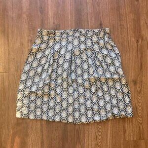 Ann Taylor Loft Boho Pattern Mini Skirt Size 0